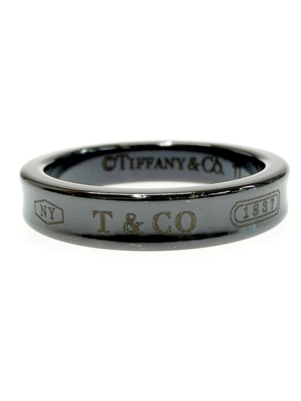 Tiffany & Co Titanium Narrow Ring Black
